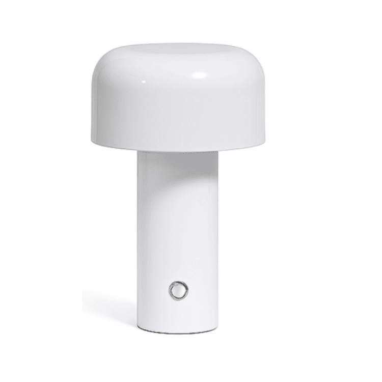 Velador Led Inalambrico Recargable Blanco 13x13cm I-401/BL